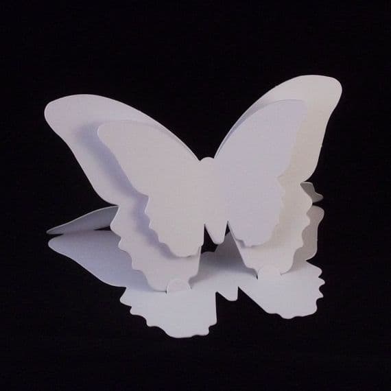 6"x6" Butterfly Easel Card Blanks & Envelopes