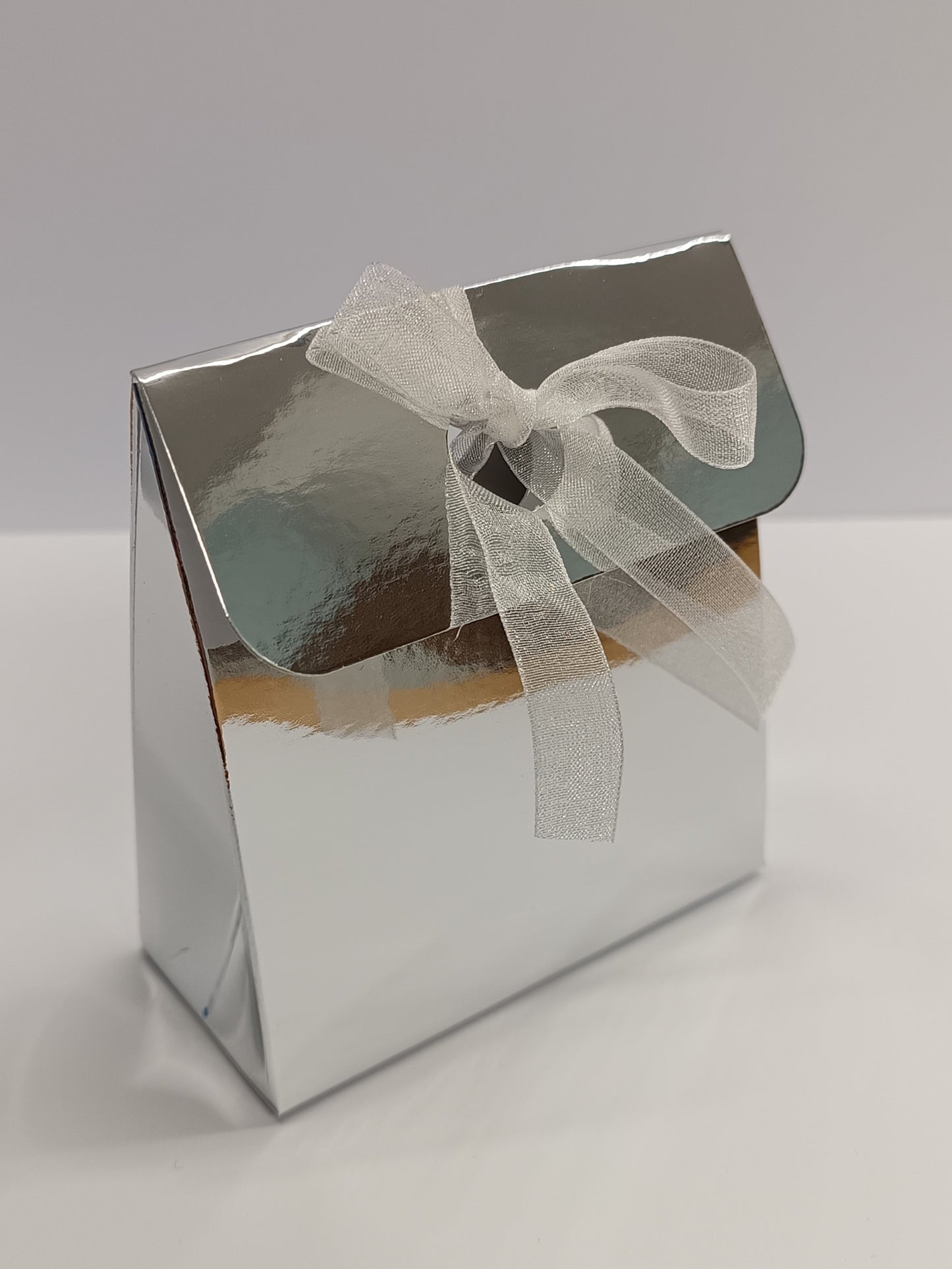 Luxury Mirror Silver Gift Favour Boxes For Weddings - Parties