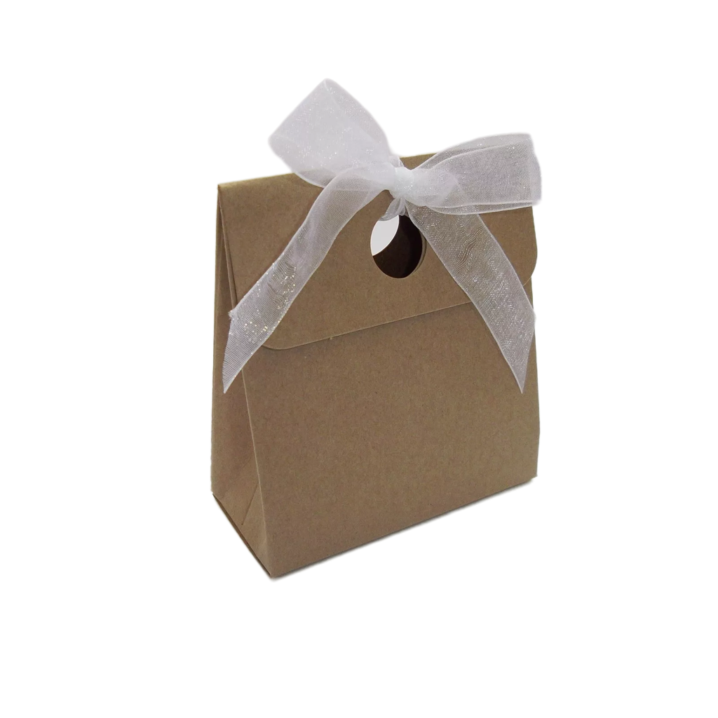 Rustic Eco Friendly Brown Kraft Gift Favour Boxes For Weddings - Parties