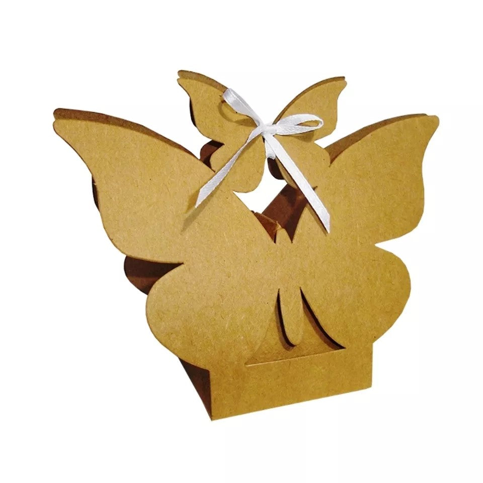 Rustic Eco Friendly Brown Kraft Gift Favour Boxes For Weddings - Parties
