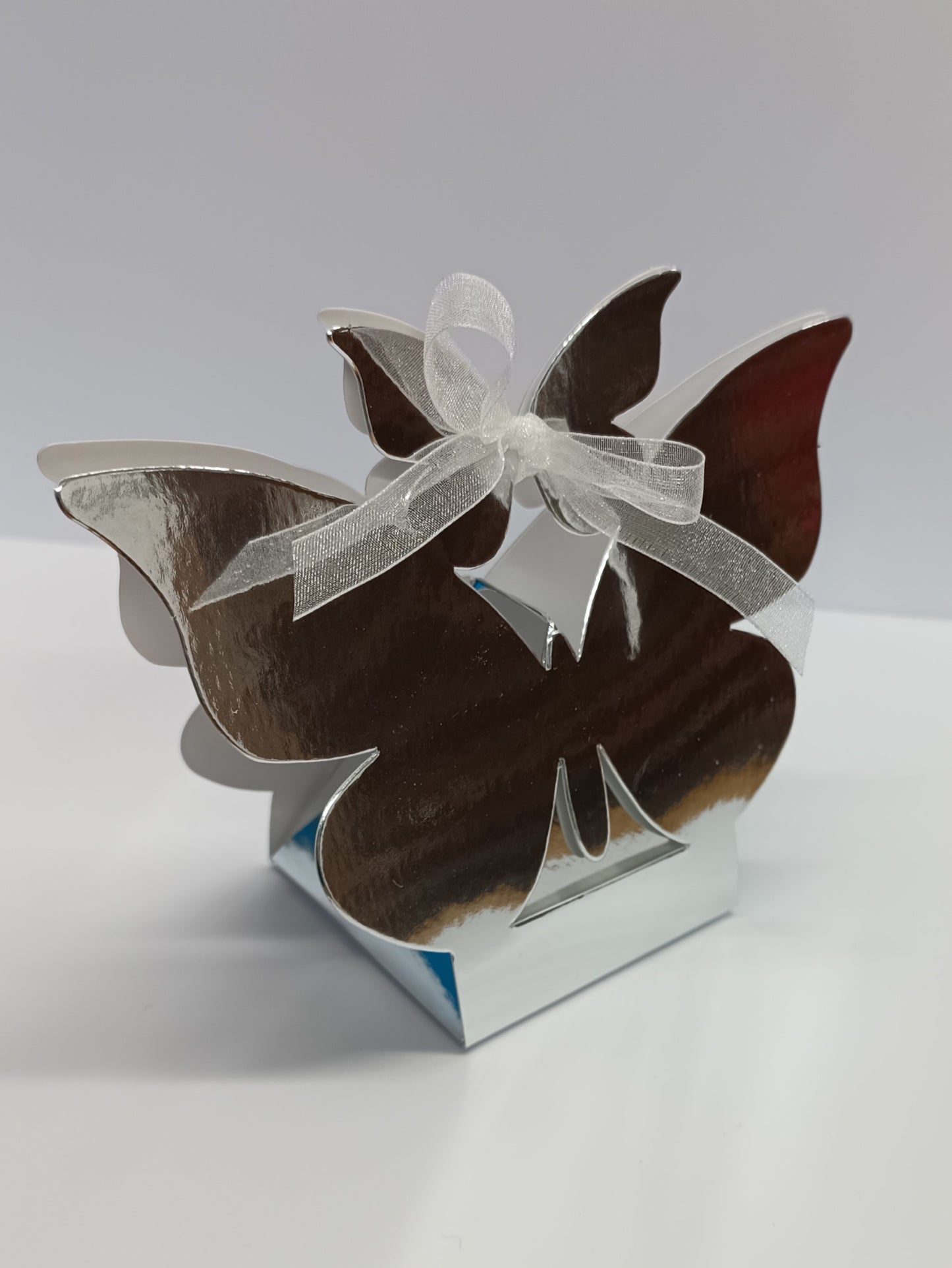 Luxury Mirror Silver Gift Favour Boxes For Weddings - Parties