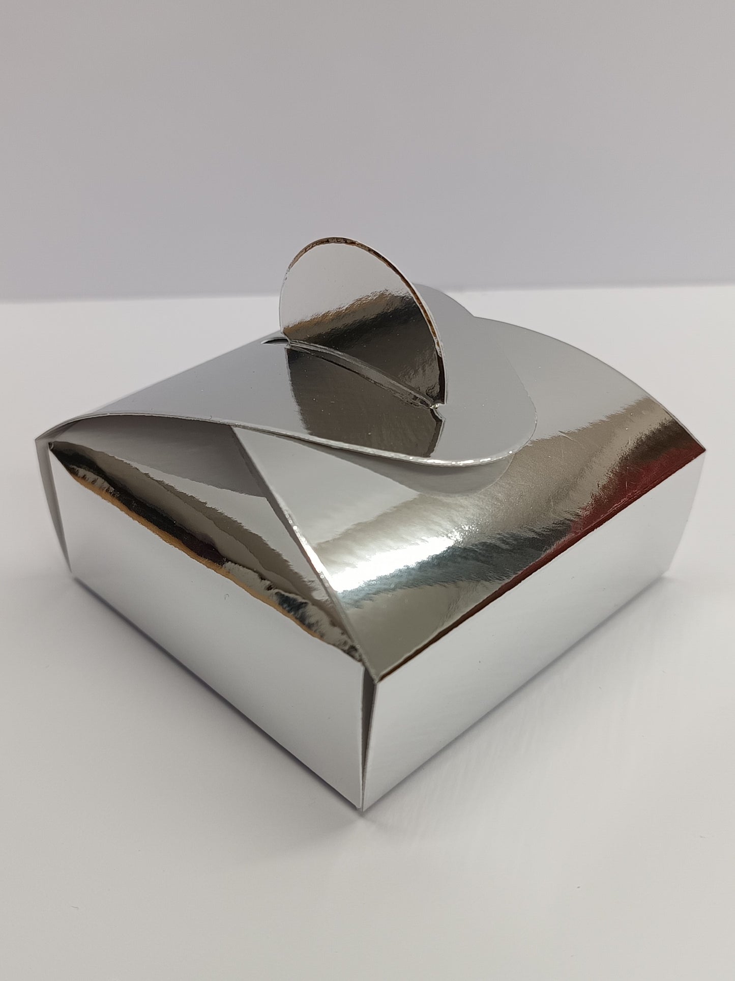 Luxury Mirror Silver Gift Favour Boxes For Weddings - Parties
