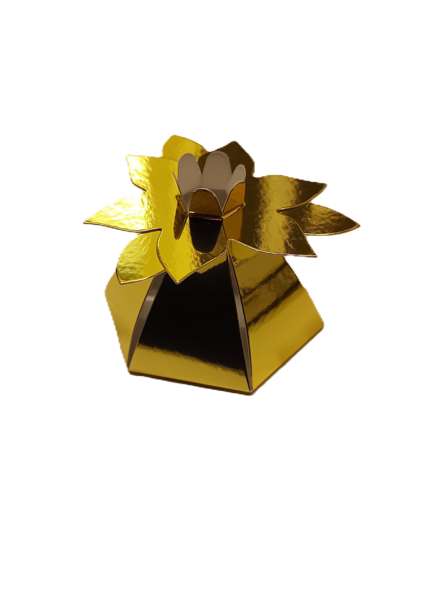 Luxury Mirror Gold Gift Favour Boxes For Weddings - Parties
