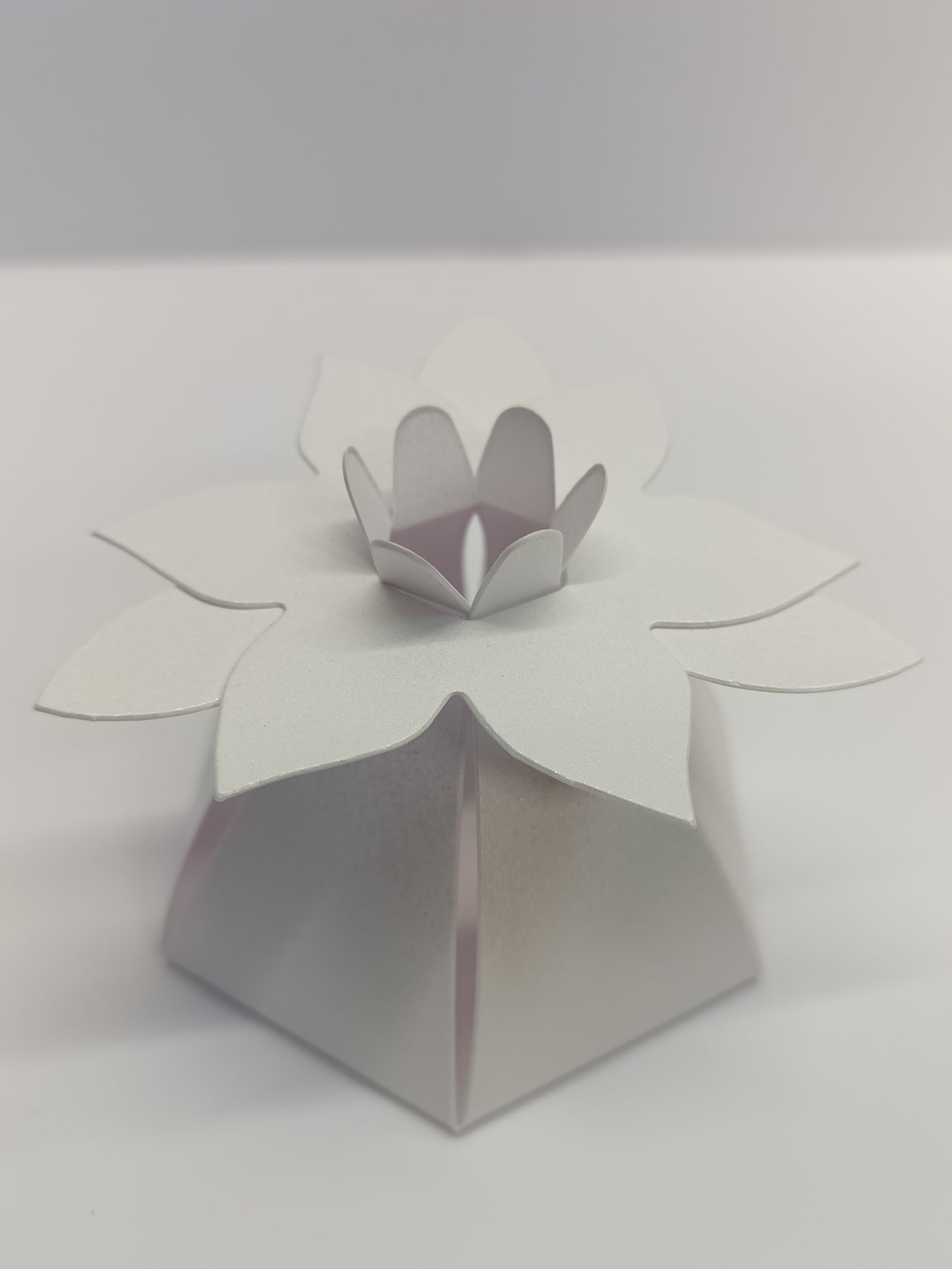 Luxury Pearlescent White Gift Favour Boxes For Weddings - Parties