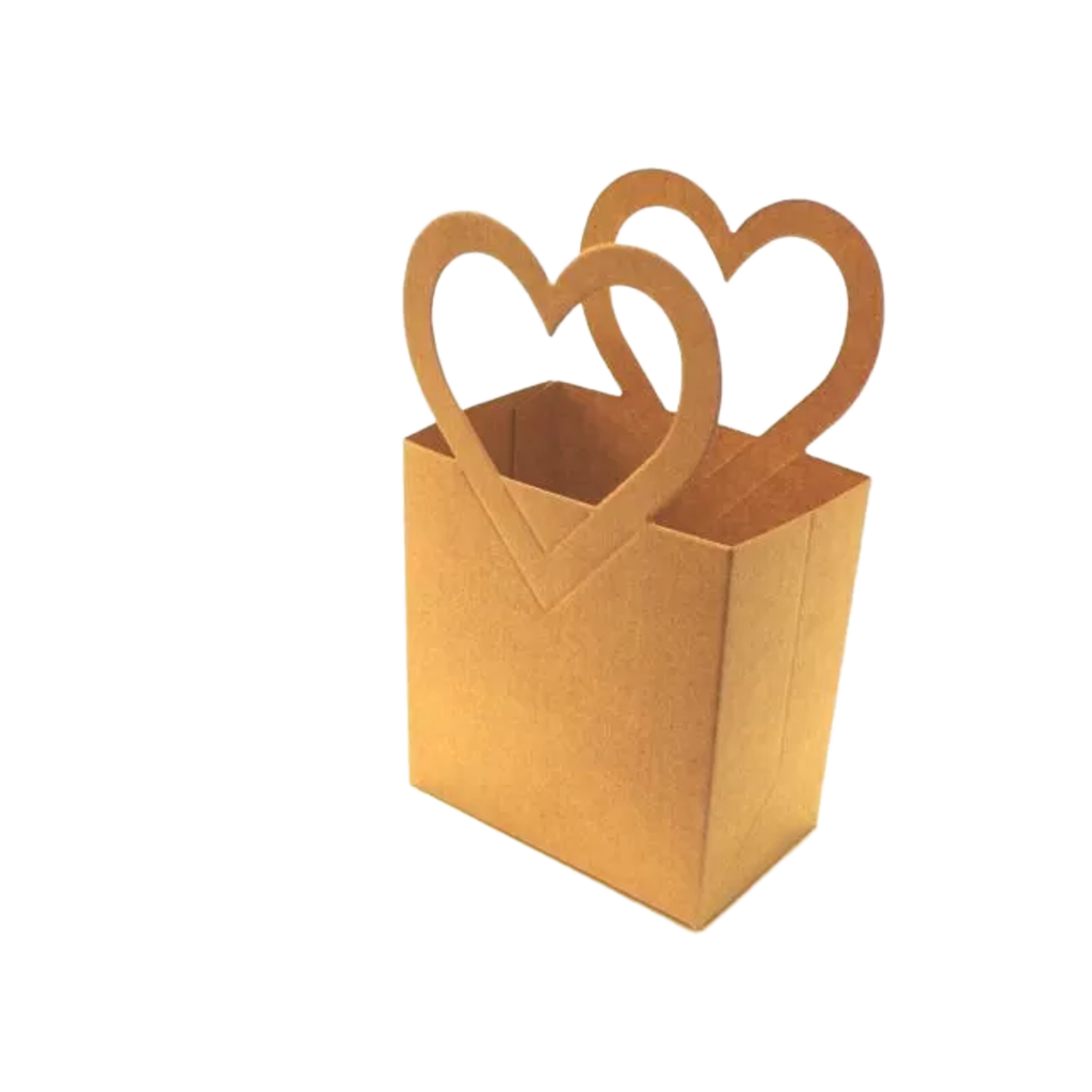 Rustic Eco Friendly Brown Kraft Gift Favour Boxes For Weddings - Parties