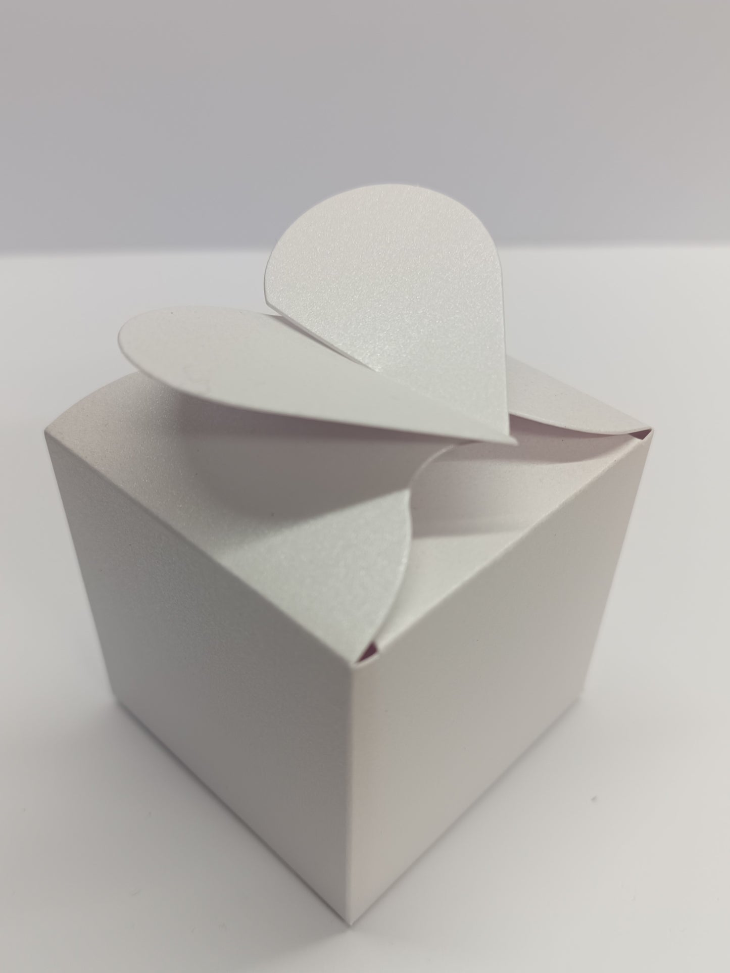 Luxury Pearlescent White Gift Favour Boxes For Weddings - Parties