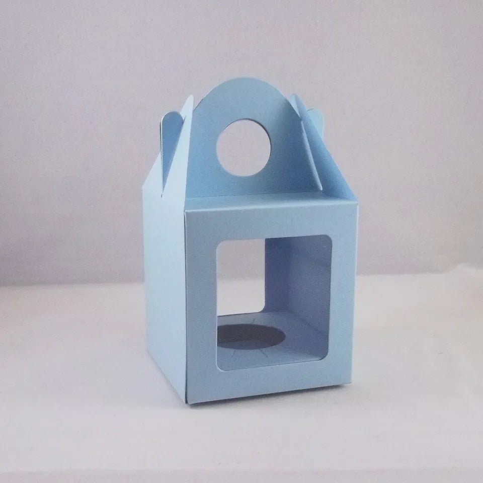Light Blue Cupcake Muffin Presentation Box