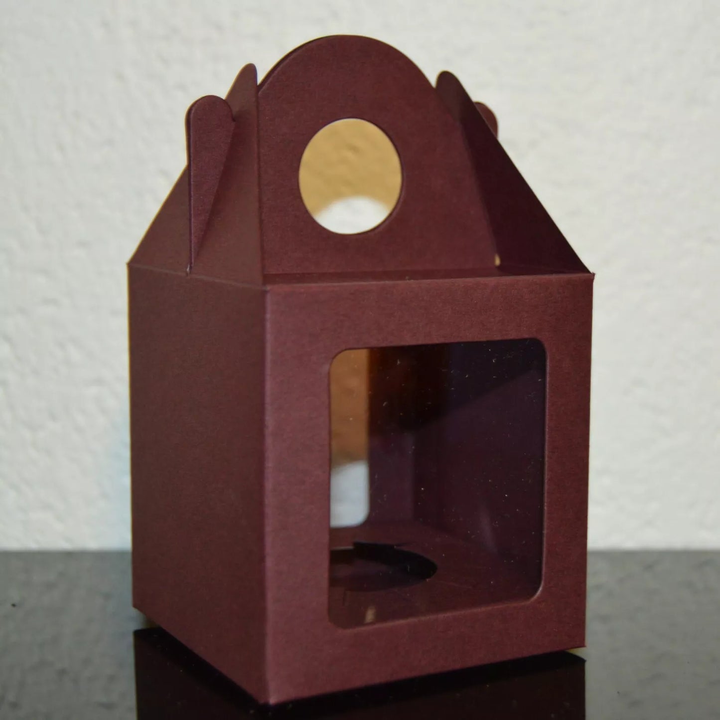 Maroon Cupcake Muffin Presentation Box