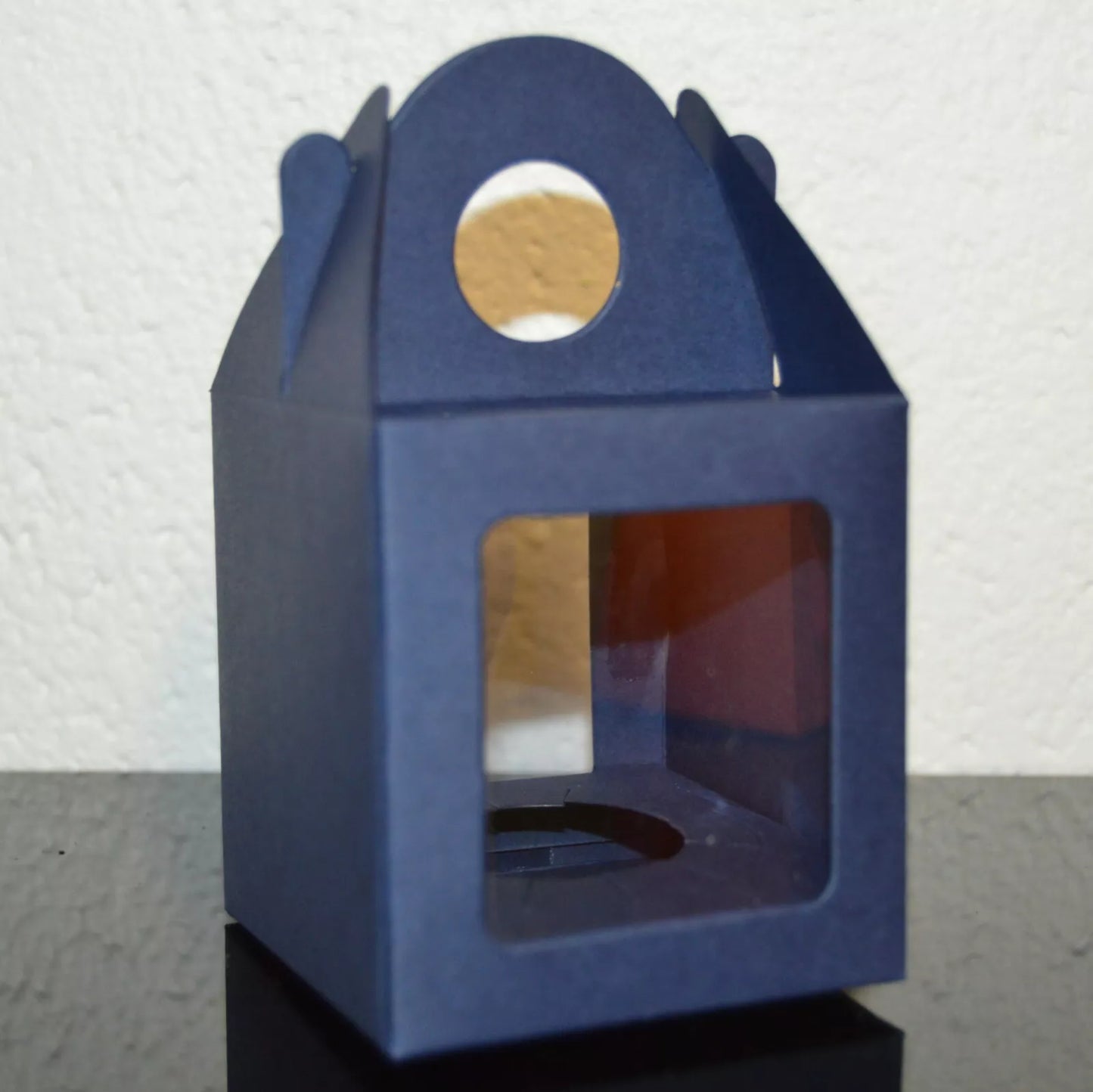 Navy Blue Cupcake Muffin Presentation Box