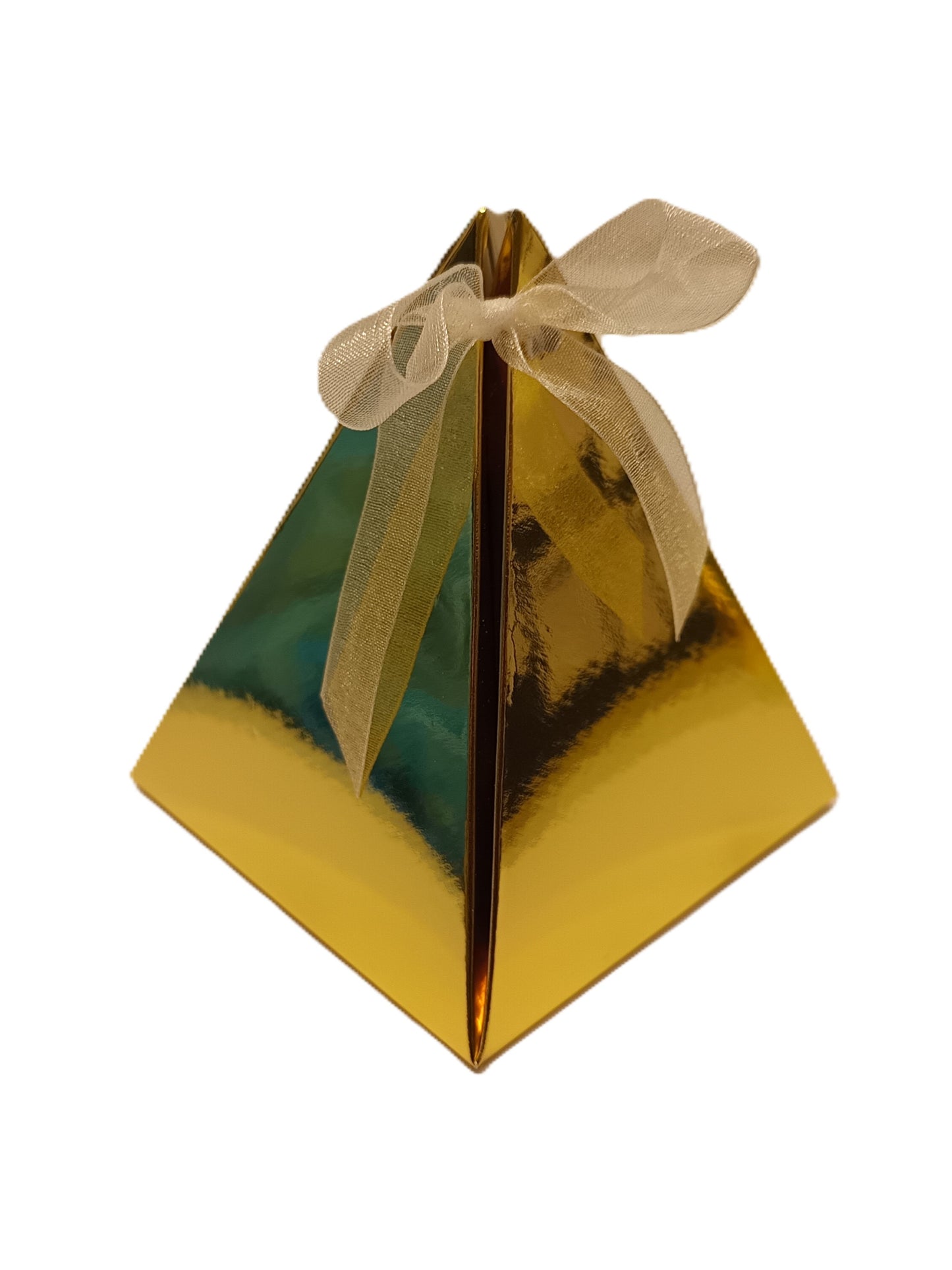 Luxury Mirror Gold Gift Favour Boxes For Weddings - Parties