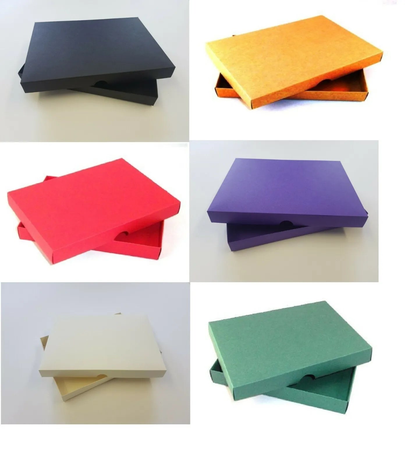 Luxury A4 Coloured Wedding Invite / Greeting Card Boxes (SOLID LID)