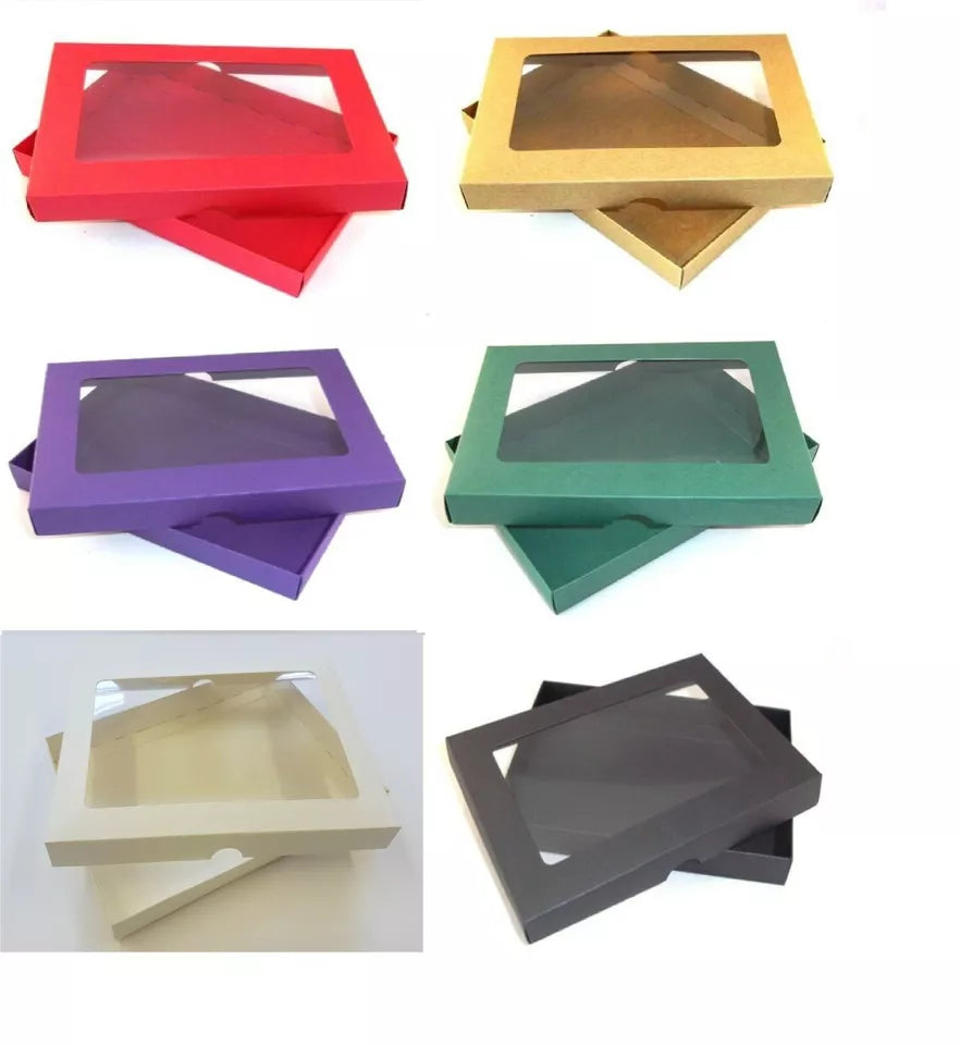 Luxury A4 Coloured Wedding Invite / Greeting Card Boxes (APERTURE LID)