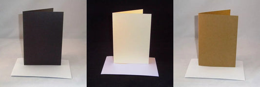 A6 Coloured Greeting Card Blanks & Envelopes (STRAIGHT EDGE)