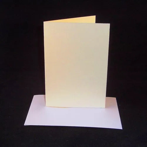 A4 Coloured Greeting Card Blanks & Envelopes (STRAIGHT EDGE)