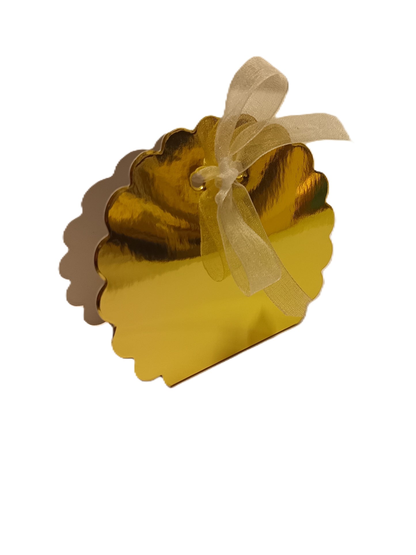 Luxury Mirror Gold Gift Favour Boxes For Weddings - Parties
