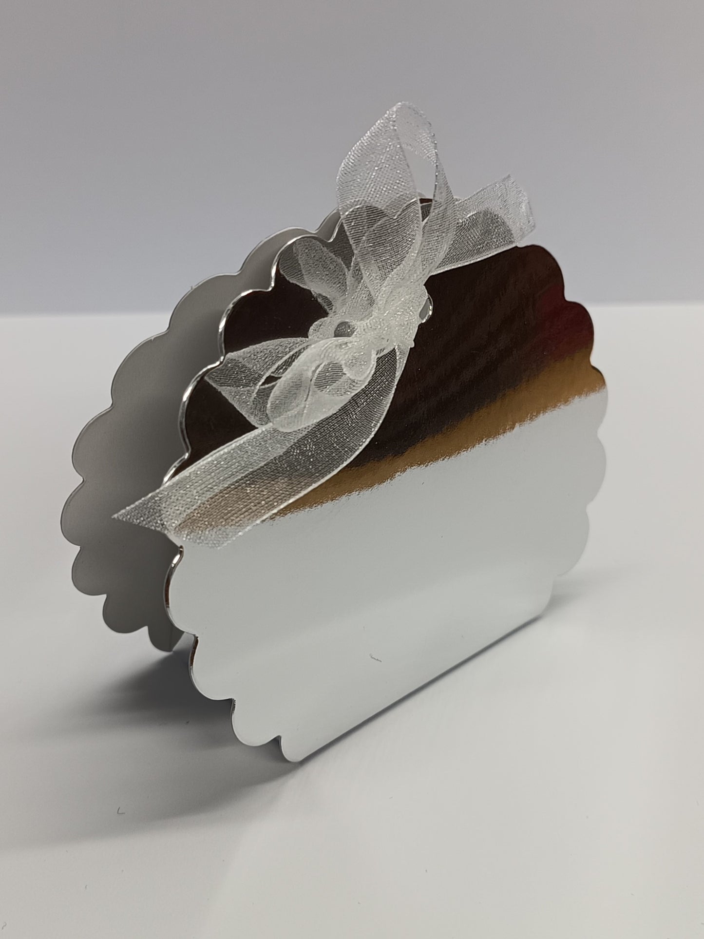 Luxury Mirror Silver Gift Favour Boxes For Weddings - Parties