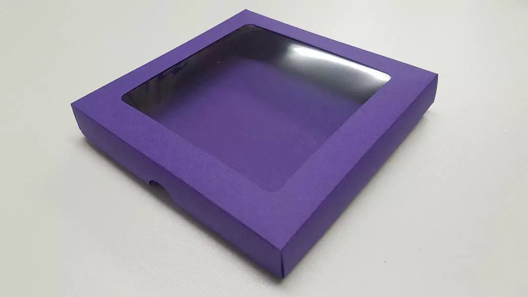 Luxury 5"x 5" Coloured Wedding Invite / Greeting Card Boxes (APERTURE LID)