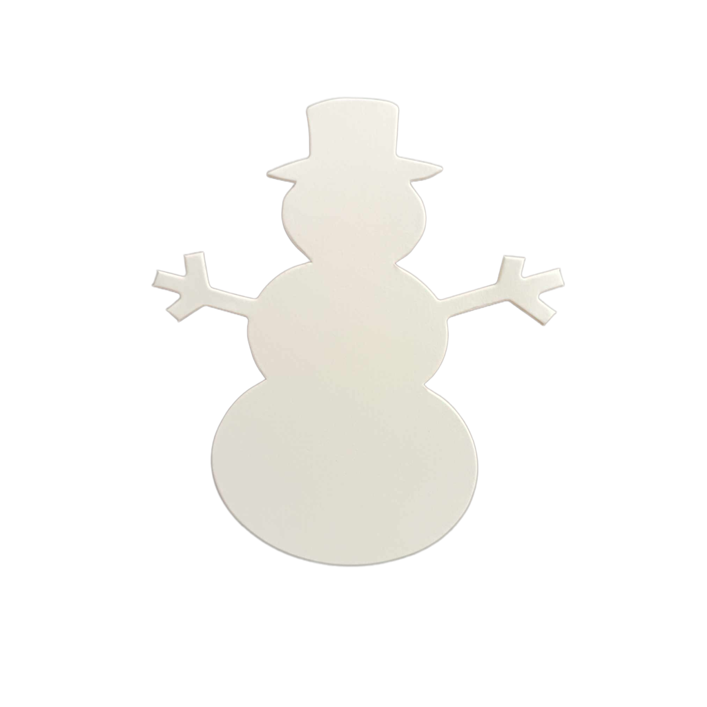 White Snowman Xmas Card Toppers