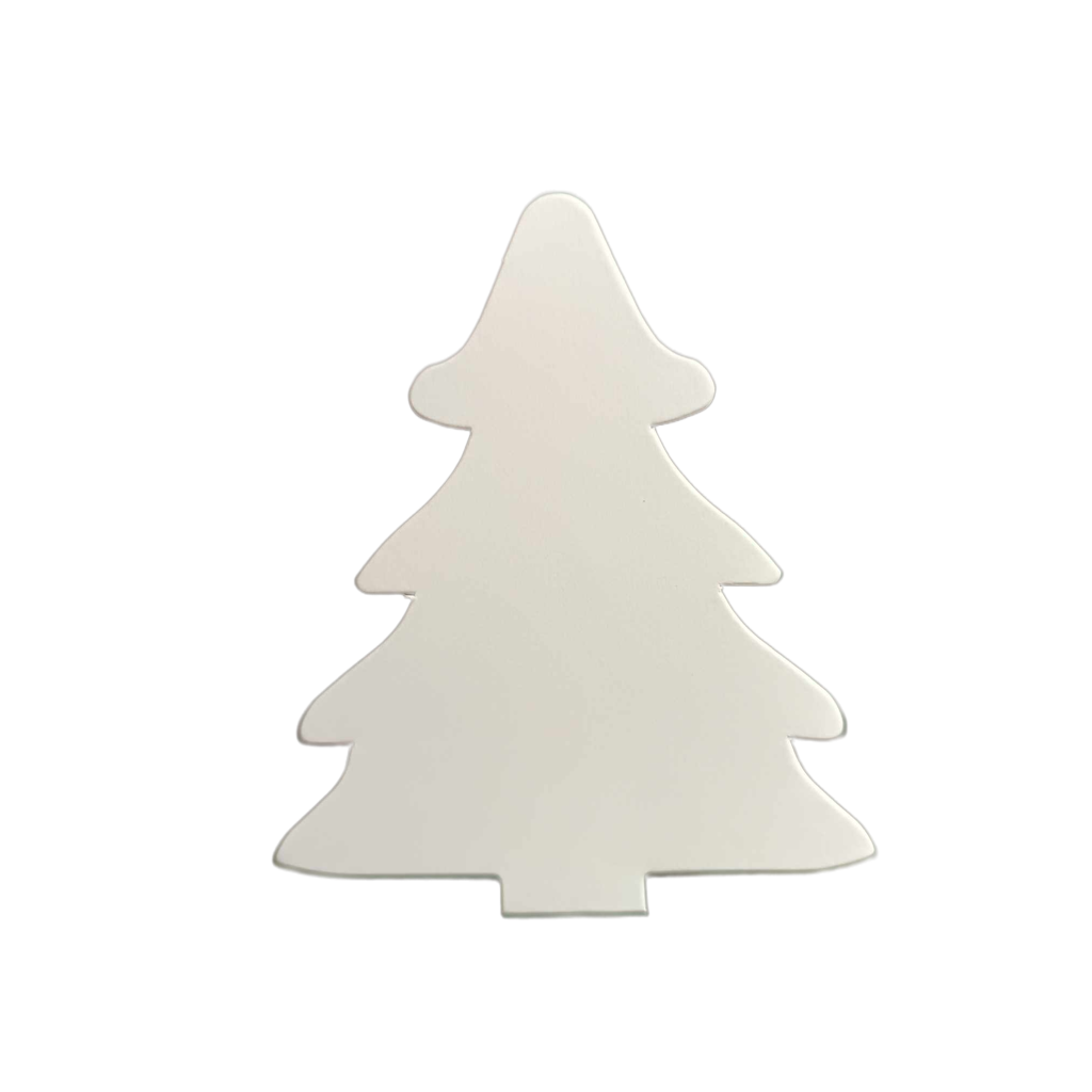 White Xmas Tree Card Topper