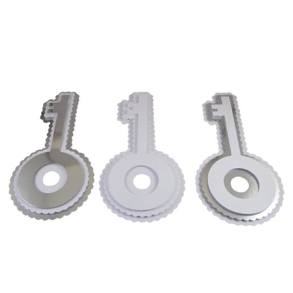 Large 3D Scalloped Key Card Topper