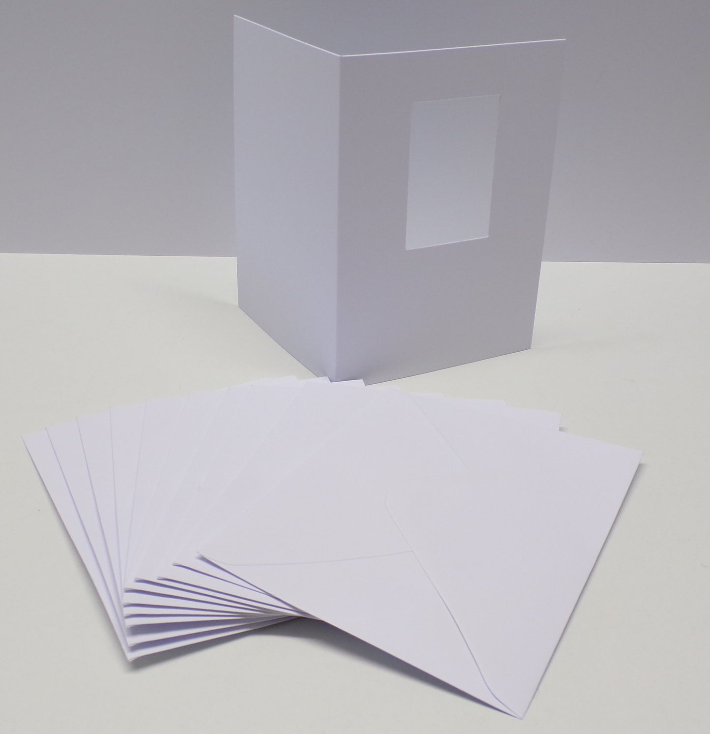 5"x 7" Rectangle Aperture Card Blanks & Envelopes (STRAIGHT EDGE)