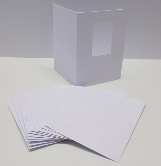 5"x 7" Rectangle Aperture Card Blanks & Envelopes (STRAIGHT EDGE)