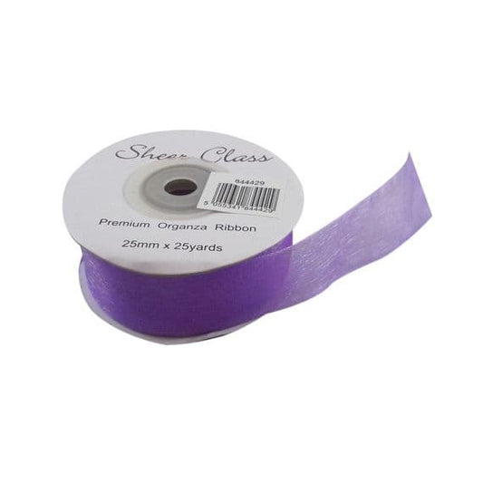 25mm Purple Organza Ribbon