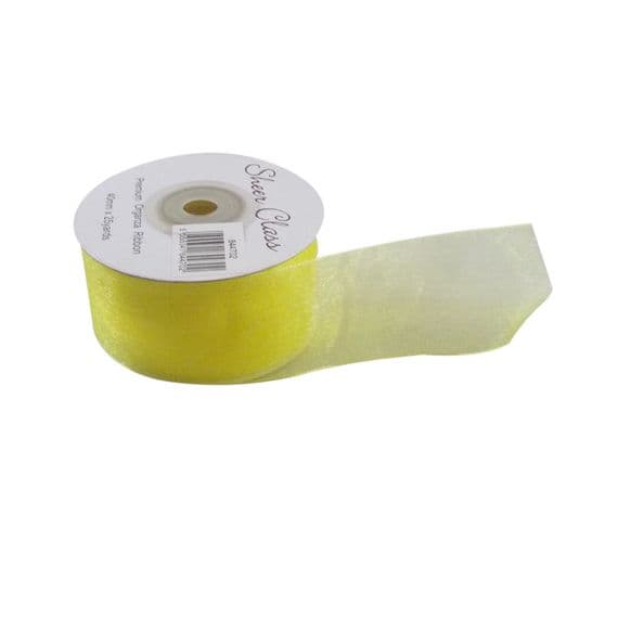 40mm Gold Organza Ribbon