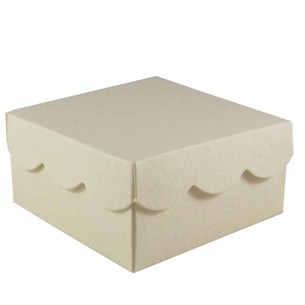 Scallop Lid Wedding Favour Boxes