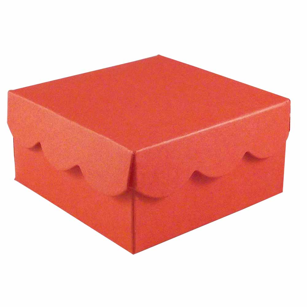 Scallop Lid Wedding Favour Boxes