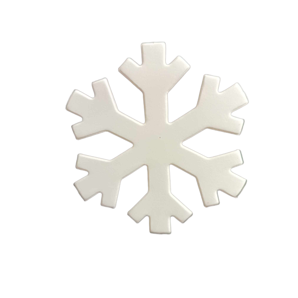 White Snowflake Xmas Card Topper