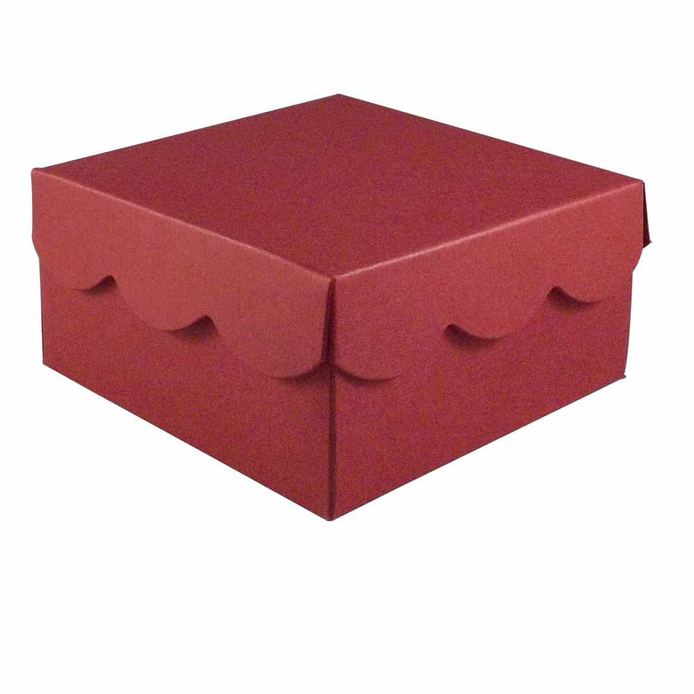 Scallop Lid Wedding Favour Boxes