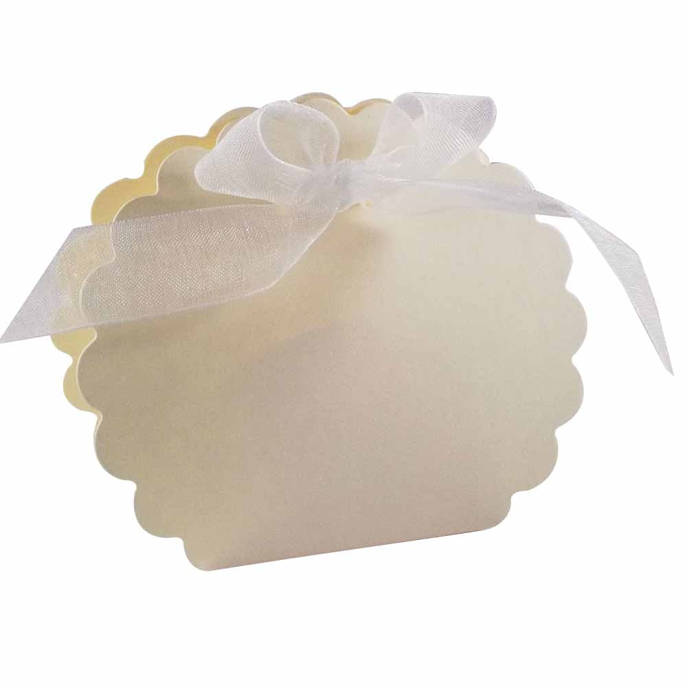 Scalloped Wedding Favour Boxes