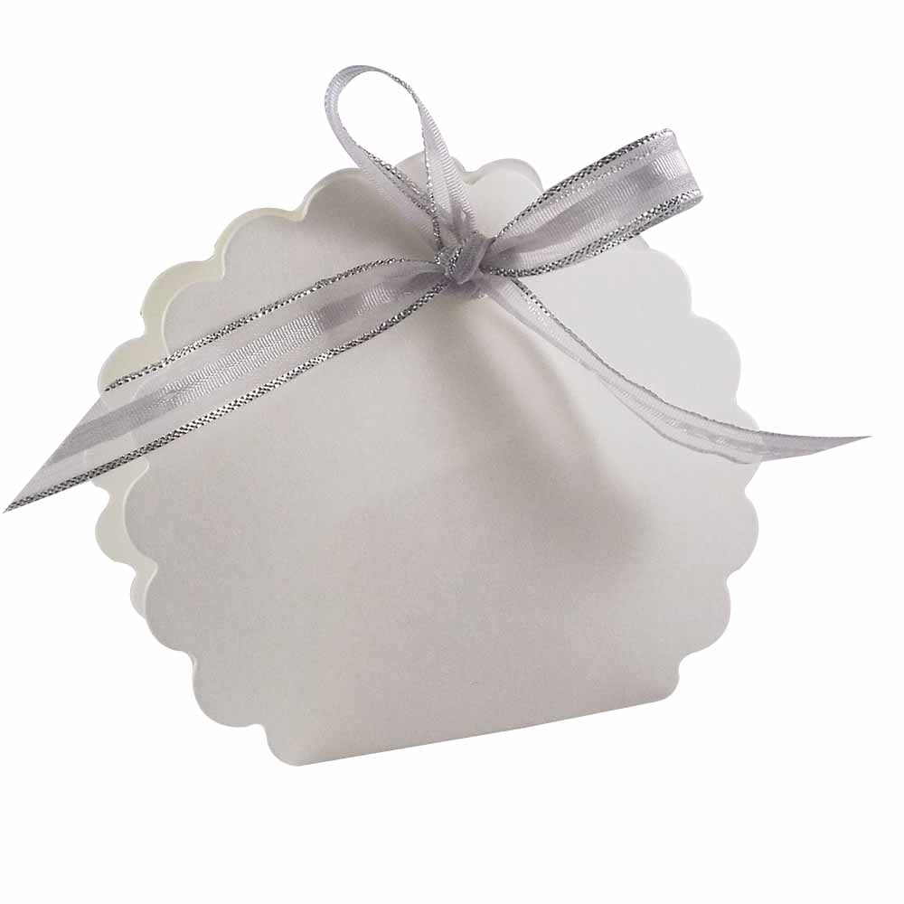 Scalloped Wedding Favour Boxes