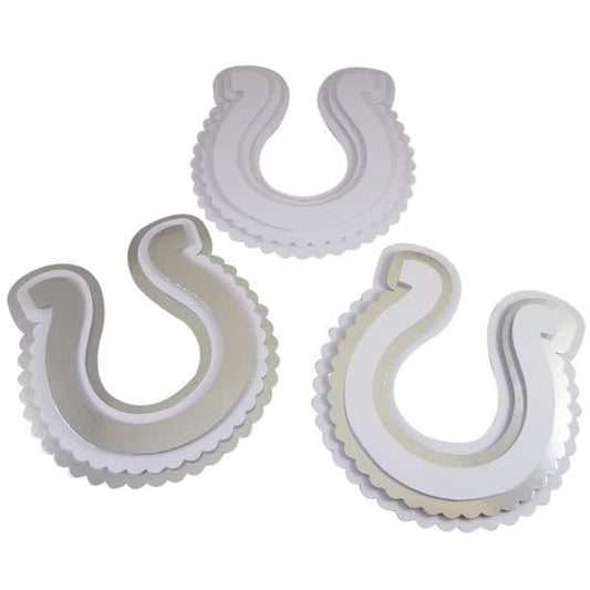 Large 3D Scalloped Horseshoe Card Toppers